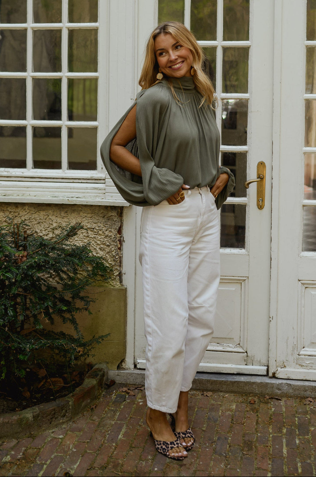 Blouse Belly - kaki