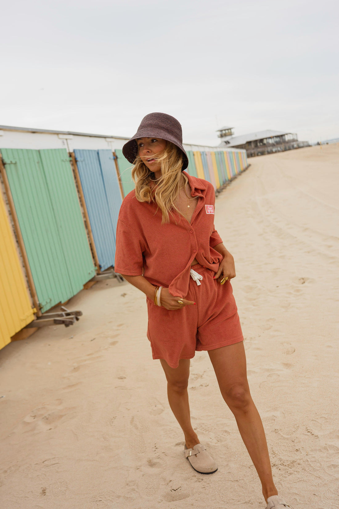 Short Rigo - terracotta en éponge